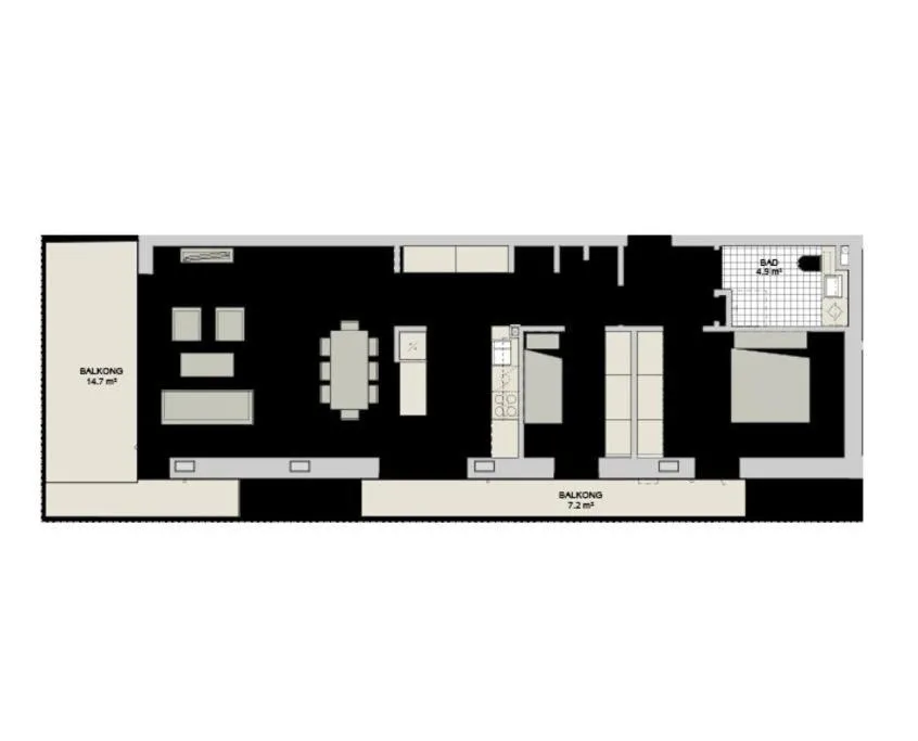 Image 1 of Super Central Designer Penthouse at 19th floor with Amazing View!